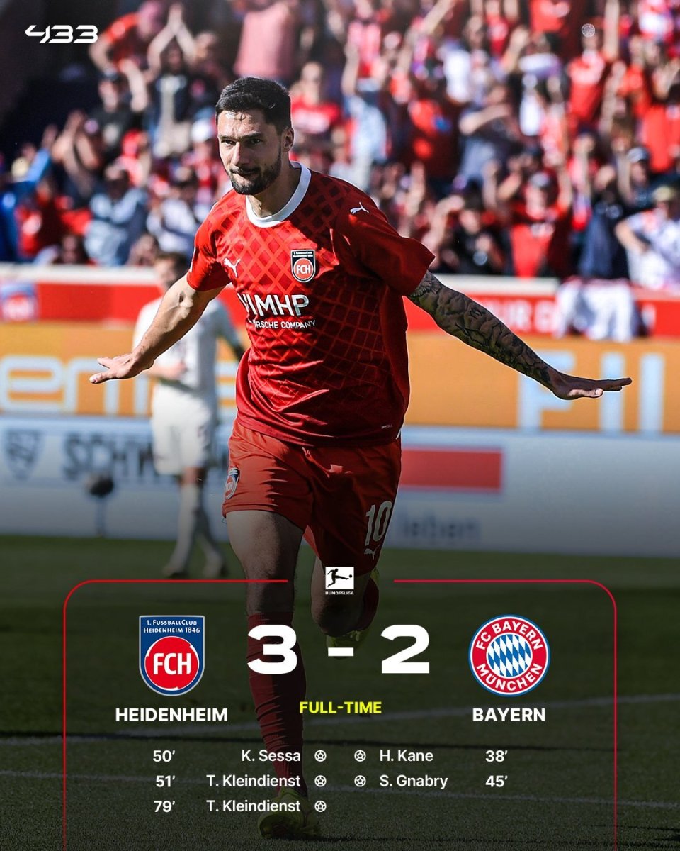 拜仁慘遭衝擊，冠軍夢或成泡影